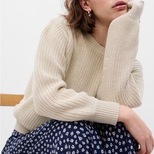 Shaker-Stitch Crewneck Sweater by Gap